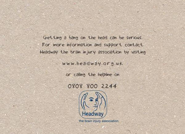 The end credits of Shaun the Sheep: The Movie featured a brain injury awareness message, Headway's helpline details and logo