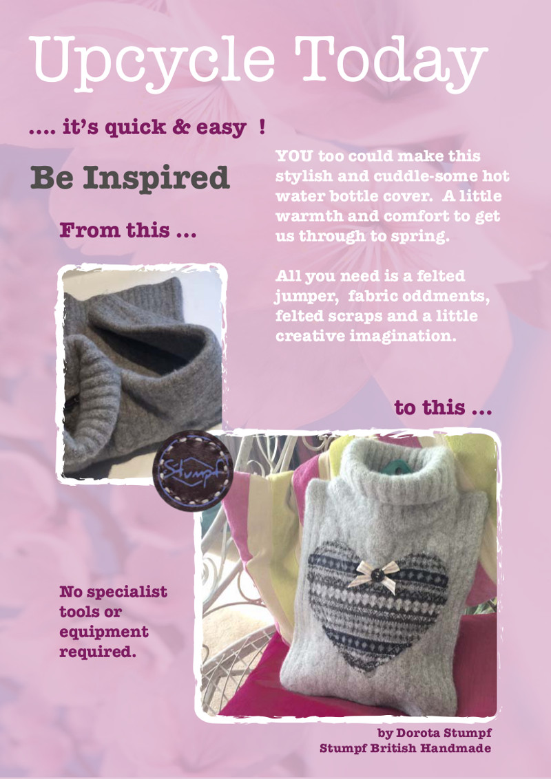 Our step-by-step guide tells you how to turn an old jumper from a Headway charity shop into a cuddly, warm hot water bottle cover